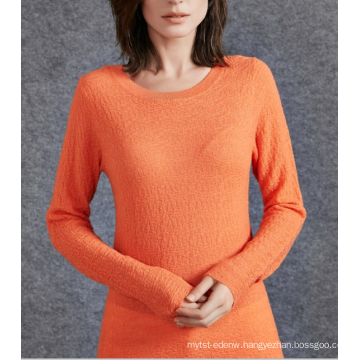 17PKCS503 2017 knit wool cashmere knitted lady sweater